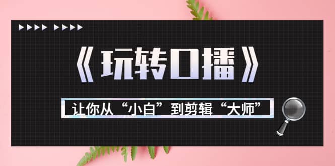 月?tīng)I(yíng)業(yè)額700萬(wàn) 大佬教您《玩轉(zhuǎn)口播》讓你從“小白”到剪輯“大師”