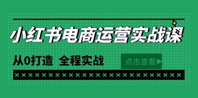 最新小紅書·電商運營實戰課，從0打造  全程實戰（65節視頻課）