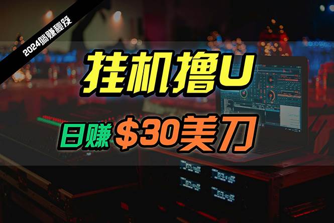 日賺30美刀，2024最新海外掛機擼U內部項目，全程無人值守，可批量放大