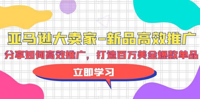 亞馬遜 大賣家-新品高效推廣，分享如何高效推廣，打造百萬美金爆款單品