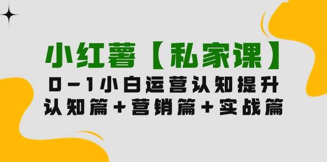 小紅薯【私家課】0-1玩賺小紅書(shū)內(nèi)容營(yíng)銷(xiāo)，認(rèn)知篇+營(yíng)銷(xiāo)篇+實(shí)戰(zhàn)篇（11節(jié)課）