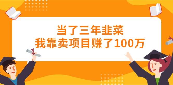 當了三年韭菜我靠賣項目賺了100萬