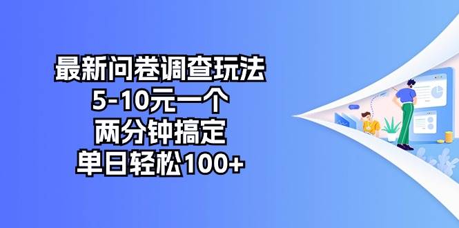 最新問卷調查玩法，5-10元一個，兩分鐘搞定，單日輕松100+