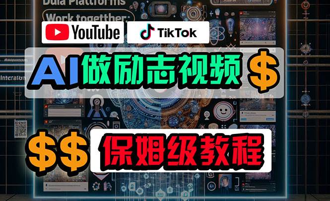 利用AI制作勵志視頻，在YouTube和TikTok賺錢，小白可做（附工具）