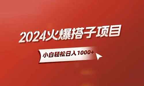 24年最火的搭子項目怎么做？現在布局還來的及嗎？