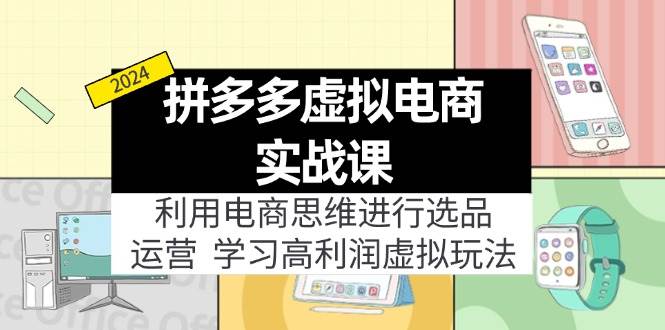 拼多多虛擬電商實戰課：虛擬資源選品+運營，高利潤虛擬玩法（更新14節）