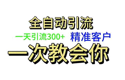 每天搞300+都是靠這個(gè)精準(zhǔn)引流的方法！